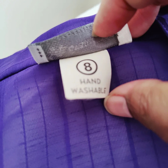 Vintage Evan Picone Blouse Top / Rich Purple / Size 8 - Picture 6 of 6
